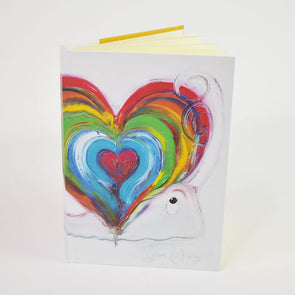 'Home is where the heart is' Design A6 Hardback Notebook - dawncrothers