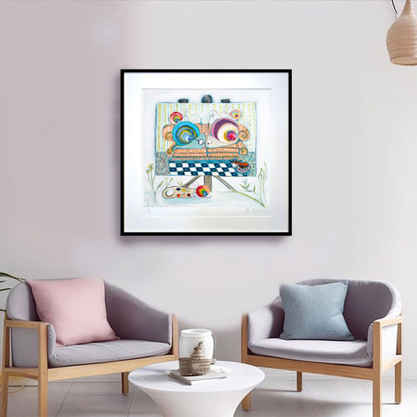 Snail Family Portrait - Limited Edition Print