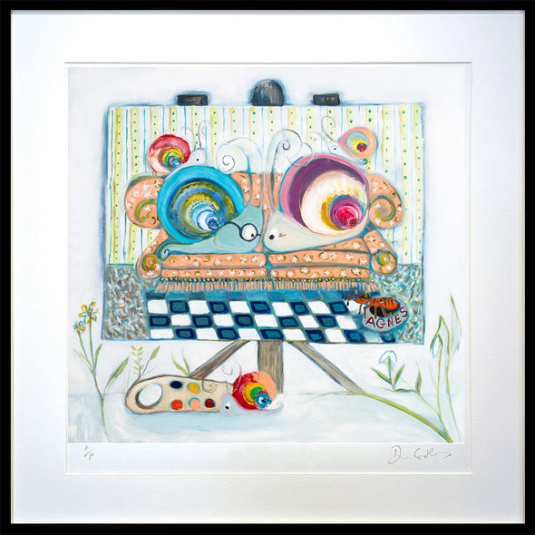 Snail Family Portrait - Limited Edition Print