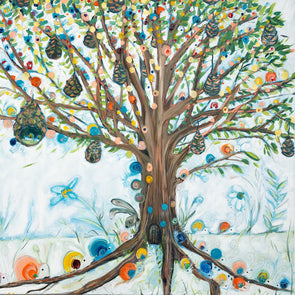 Dawn Crothers -NI4Kids - FREE Online Art Workshop - December Winter Snail Tree