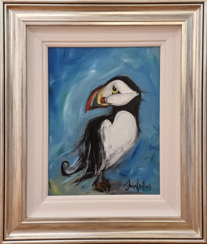 The Distinguished Puffin - Original Oil Painting