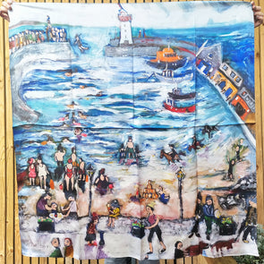 Donaghadee by the Sea- Limited Edition Silk Scarf