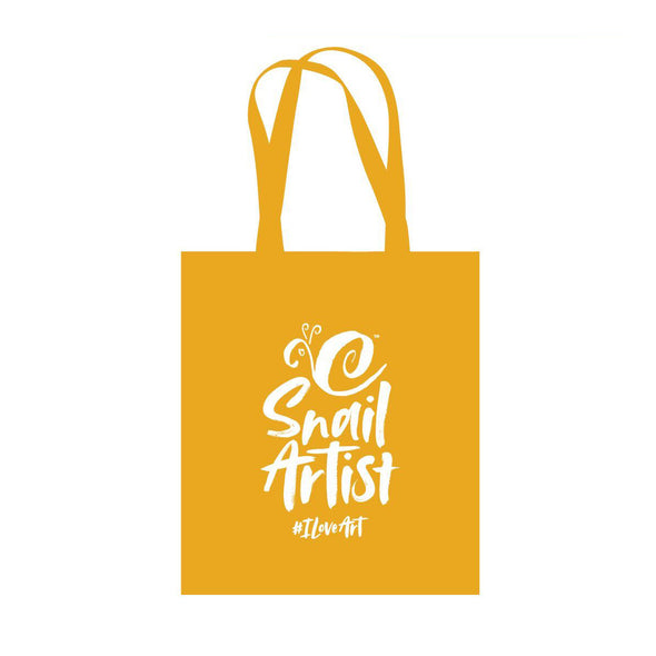 Snail Artist Cotton Tote Shopping Bag