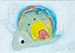 Noelle the Snail - Original Painting