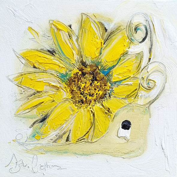 Paula the Sunflower Snail - Original Painting