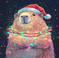 Family Christmas Capybara Art Workshop Ages 5+ Saturday 13th December 2.30pm