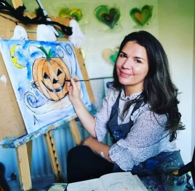 Dawn Crothers -NI4Kids - FREE Online Art Workshop - October Pumkin Snail