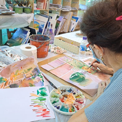 New Year Watercolour and Wellbeing Day Retreat - 1 Day Course for Adults - Saturday 8th March 2025