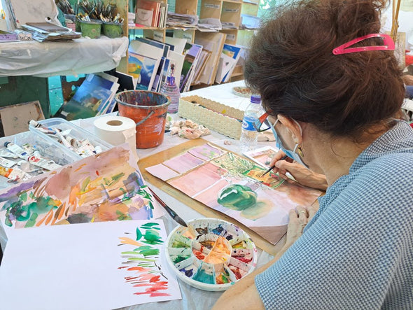 Watercolour and Wellbeing Day Retreat - 1 Day Course for Adults -Saturday 1st June