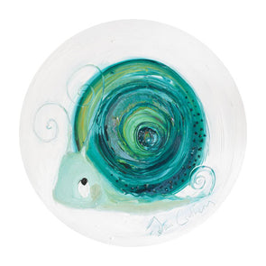 Emerald the Snail - May Birthstone Ltd Edition Print - dawncrothers