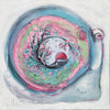 Enzo zen snail - Original Oil Painting