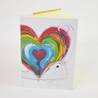 'Home is where the heart is' Design A5 Hardback Notebook - dawncrothers