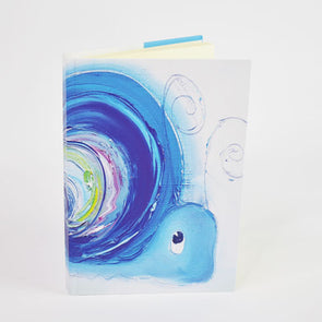 Hope the Snail Design A6 Hardback Notebook - dawncrothers