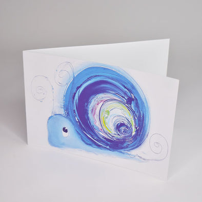 Hope the Snail Greeting Card - dawncrothers