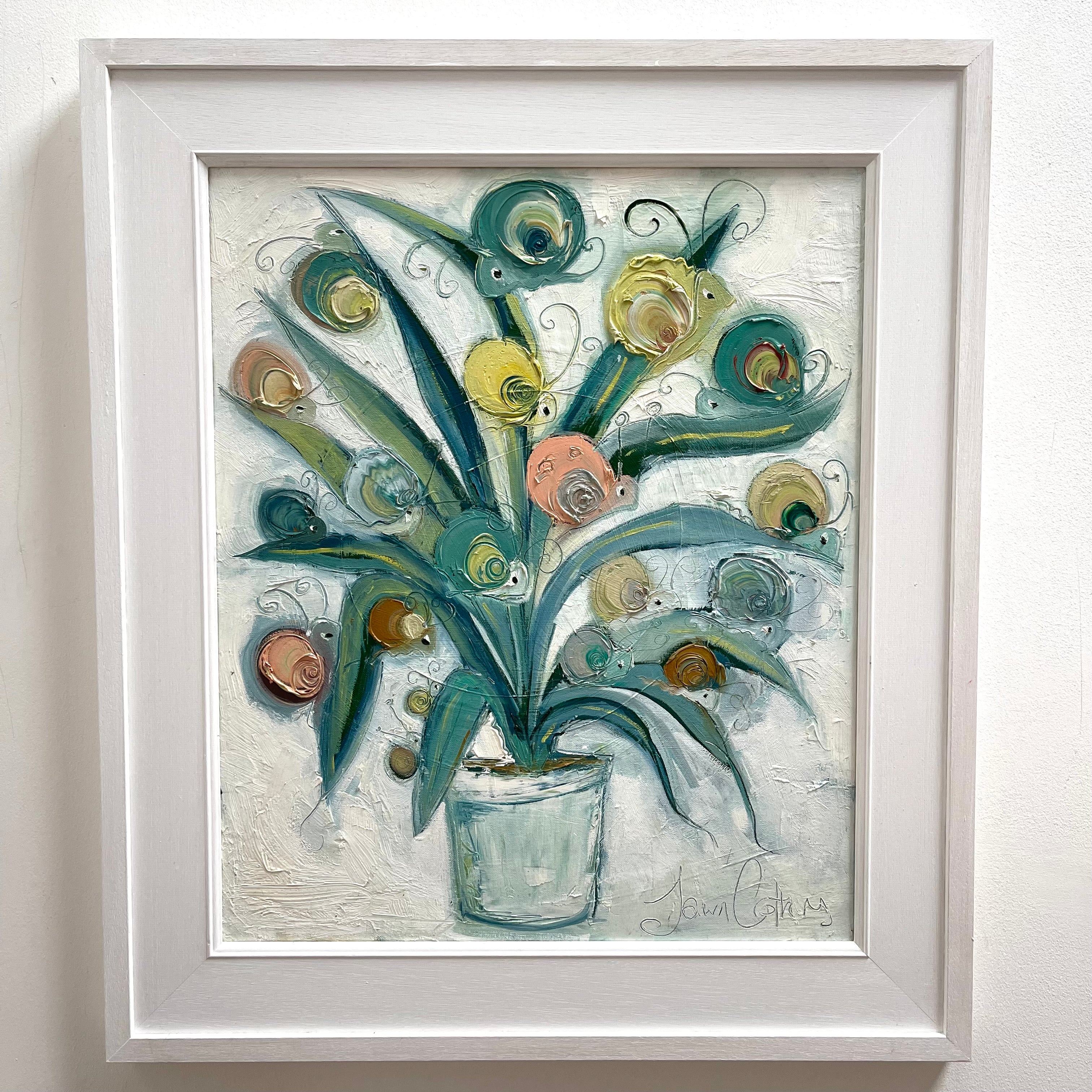 oil painting spider plant Spider Snail Plant