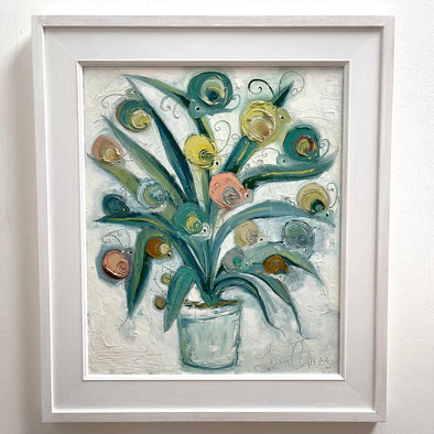 Spider Snail Plant - Original Oil Painting - dawncrothers