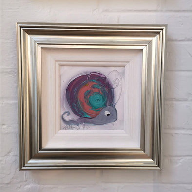 Violet the Snail- Original Painting - dawncrothers