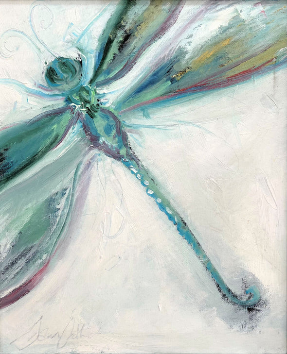 Dragonfly - original oil painting
