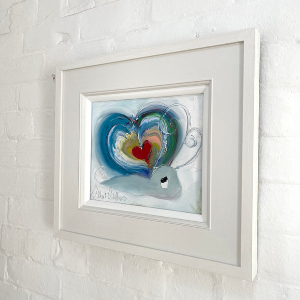 Heart snail - original oil painting