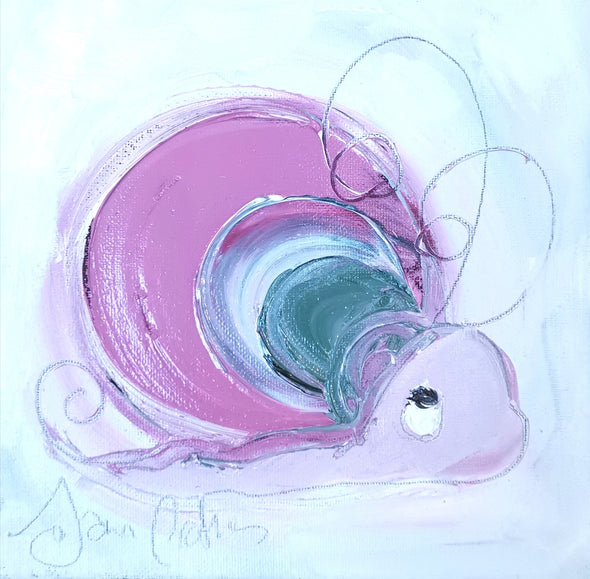Candy the Snail- Original Oil Painting