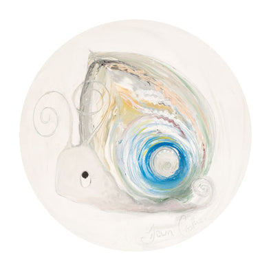 Pearl the Snail - June Birthstone Ltd Edition Print - dawncrothers