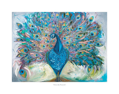 Petra the Peacock - Ltd Edition Print - dawncrothers