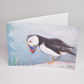 Snowy Breeze Greeting Card - dawncrothers