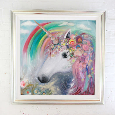 Sweet Pea & the Rainbow Snails - Original Painting - dawncrothers