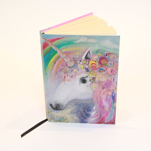 Unicorn Design A5 Hardback Sketchbook - dawncrothers